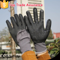 SRSAFETY nitrile foam dotted glove/safety glove/hand glove